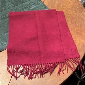 Chic Maroon Fringe Scarf